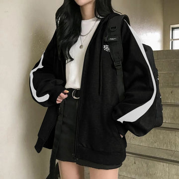 Harajuku Women Sweatshirts Korean Version
(Oversized)