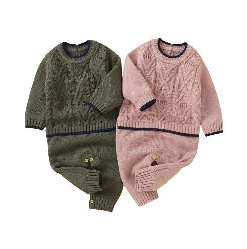 Knitted Baby Overalls